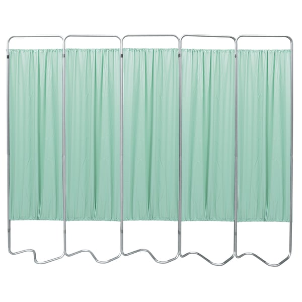 5 Section Beamatic Privacy Screen with Vinyl Panels, Green